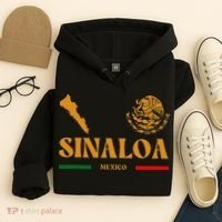 Sinaloa Mexico With Mexican Emblem Sinaloa Hoodie thumb 4