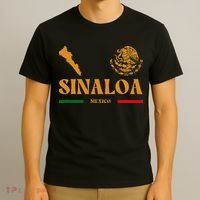 Sinaloa Mexico With Mexican Emblem Sinaloa T-Shirt thumb 3