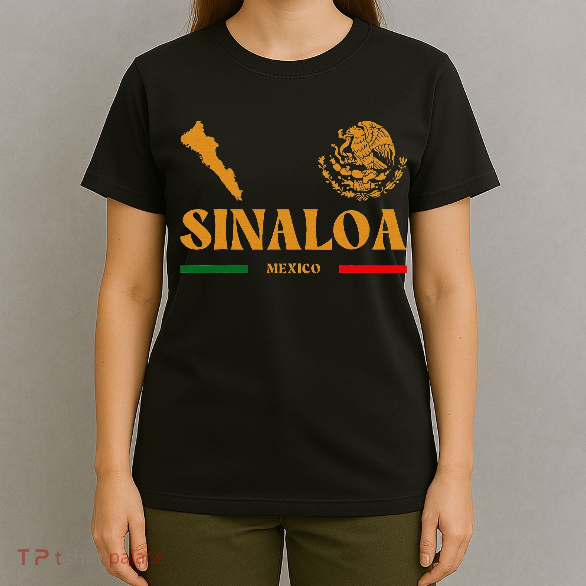 Sinaloa Mexico With Mexican Emblem Sinaloa T-Shirt