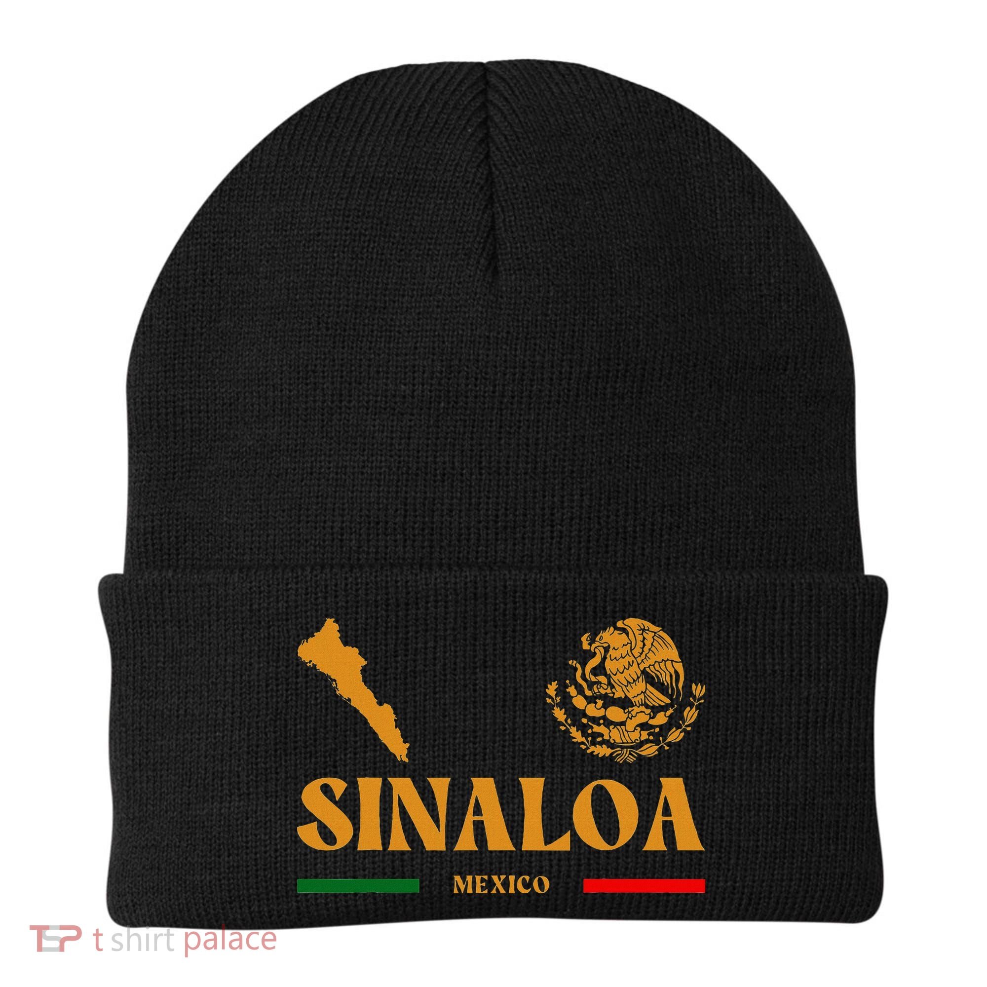 Sinaloa Mexico With Mexican Emblem Sinaloa Beanie