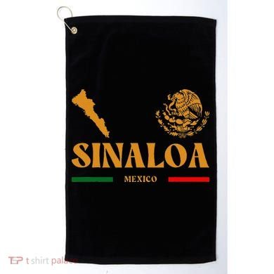 Sinaloa Mexico With Mexican Emblem Sinaloa Golf Towel