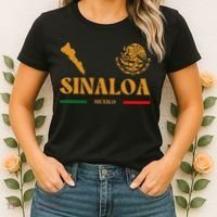 Sinaloa Mexico With Mexican Emblem Sinaloa Women's T-Shirt thumb 2