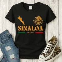 Sinaloa Mexico With Mexican Emblem Sinaloa Women's T-Shirt thumb 3