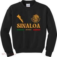 Sinaloa Mexico With Mexican Emblem Sinaloa Kids Sweatshirt thumb 0
