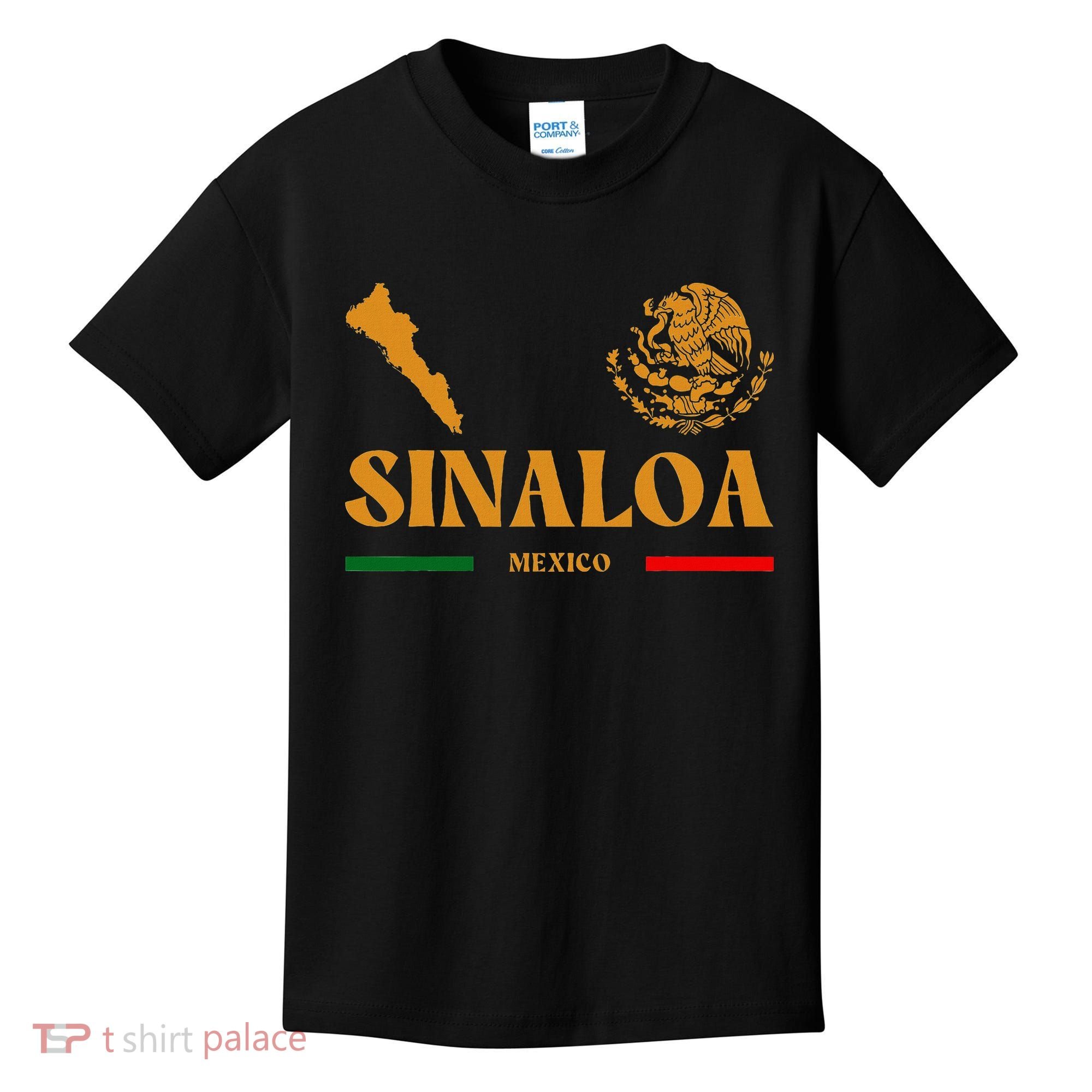 Sinaloa Mexico With Mexican Emblem Sinaloa Kids T-Shirt