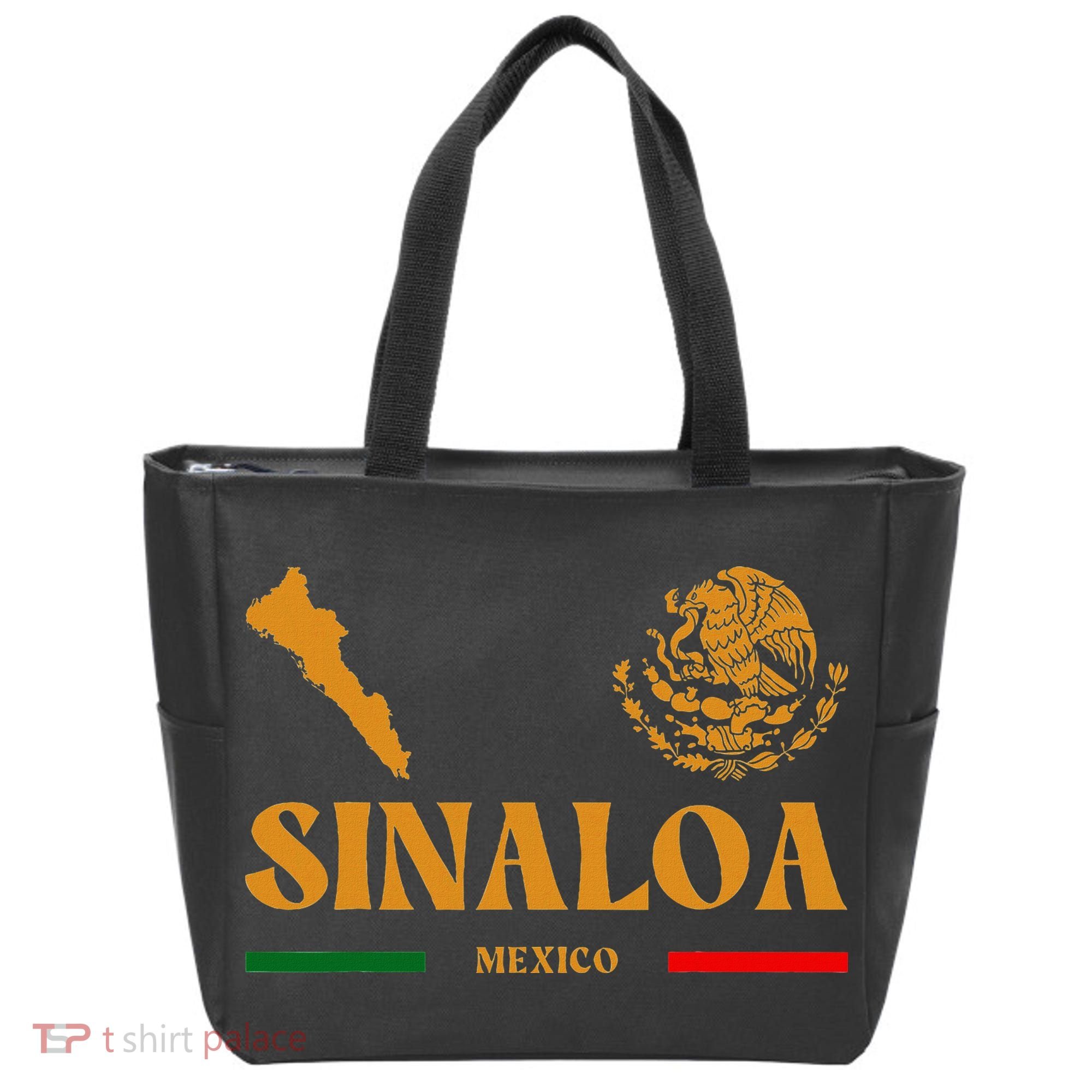 Sinaloa Mexico With Mexican Emblem Sinaloa Tote Bag