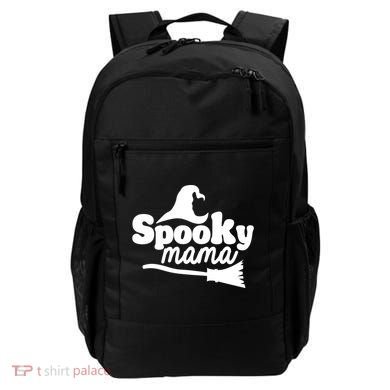Spooky Mama Witch Broom Halloween Backpack