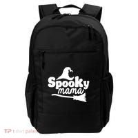 Spooky Mama Witch Broom Halloween Backpack thumb 0