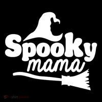 Spooky Mama Witch Broom Halloween Women's Hoodie thumb 2