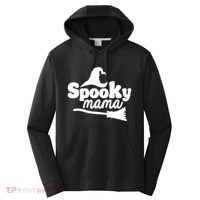Spooky Mama Witch Broom Halloween Performance Fleece Hoodie thumb 0