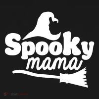 Spooky Mama Witch Broom Halloween Performance Fleece Hoodie thumb 2