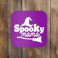 Spooky Mama Witch Broom Halloween Coaster thumb 0