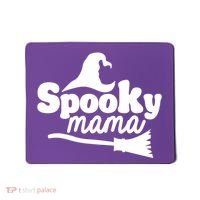 Spooky Mama Witch Broom Halloween Mousepad thumb 0