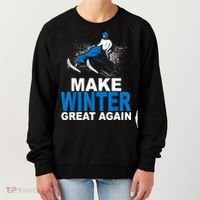 Snowmobile Make Winter Great Again Snowmobiling Gifts Women's Sweatshirt thumb 0