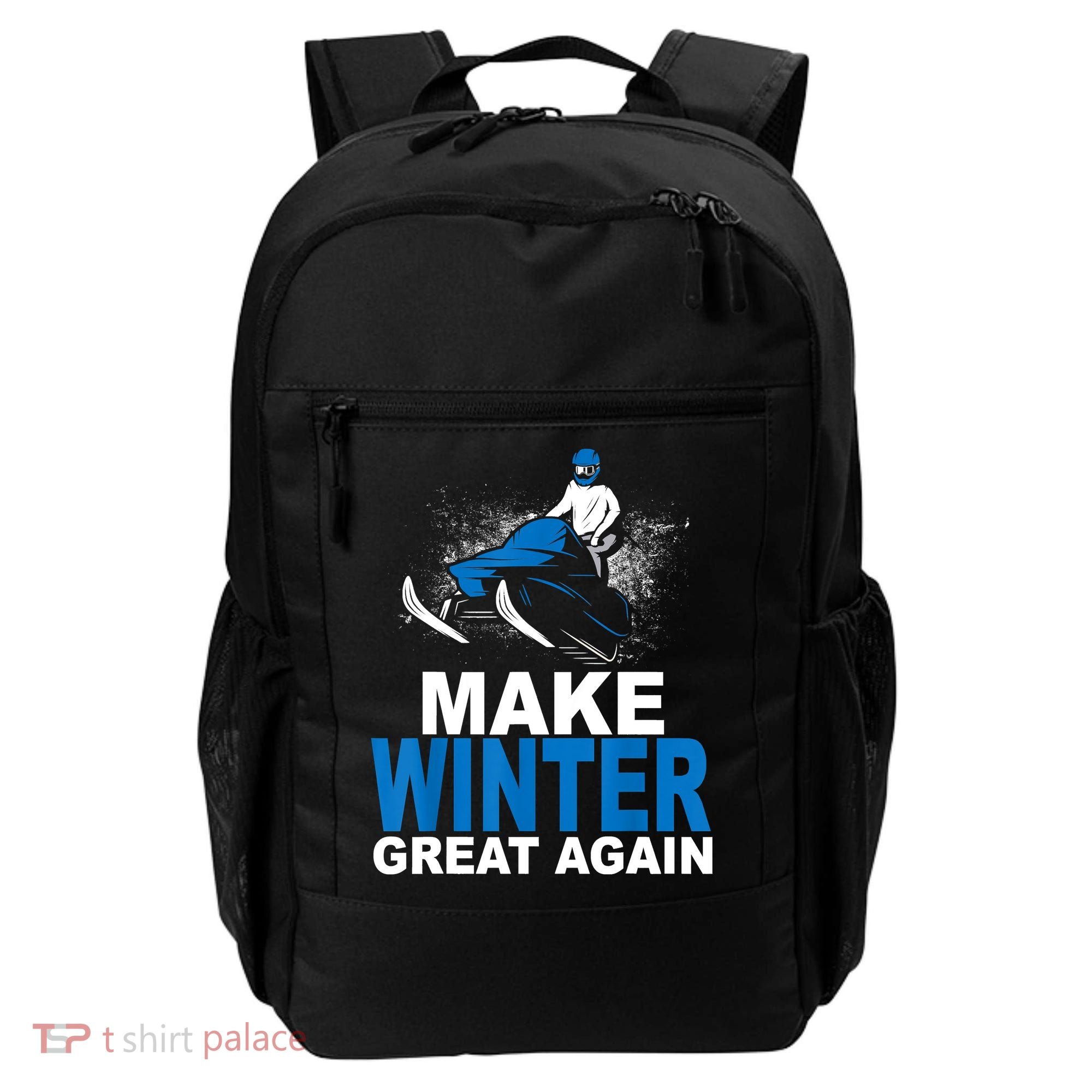 Snowmobile Make Winter Great Again Snowmobiling Gifts Backpack