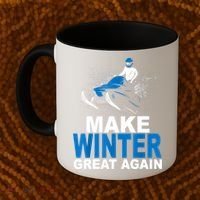 Snowmobile Make Winter Great Again Snowmobiling Gifts Coffee Mug thumb 2