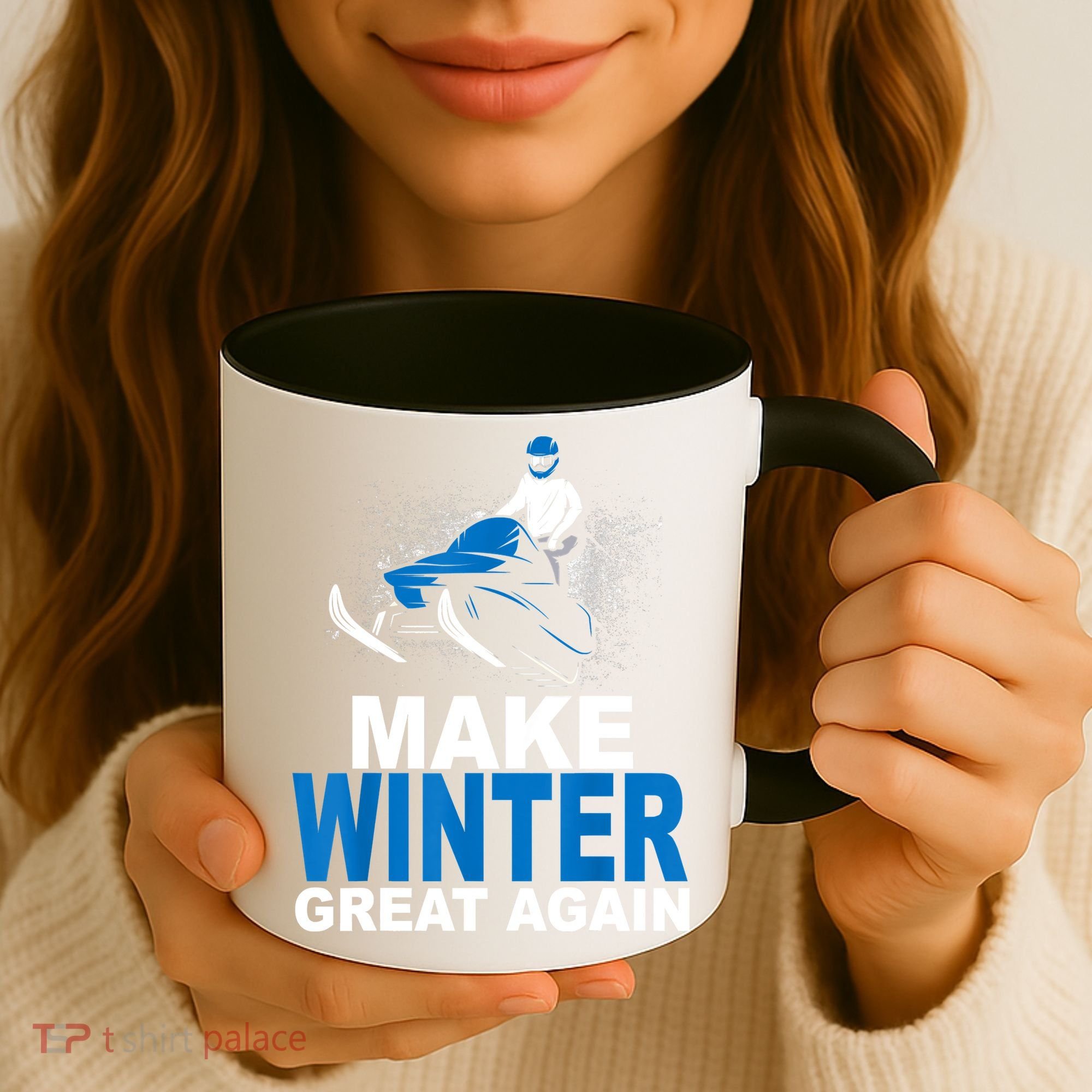 Snowmobile Make Winter Great Again Snowmobiling Gifts Coffee Mug
