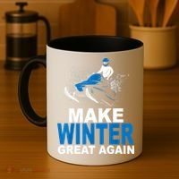 Snowmobile Make Winter Great Again Snowmobiling Gifts Coffee Mug thumb 4