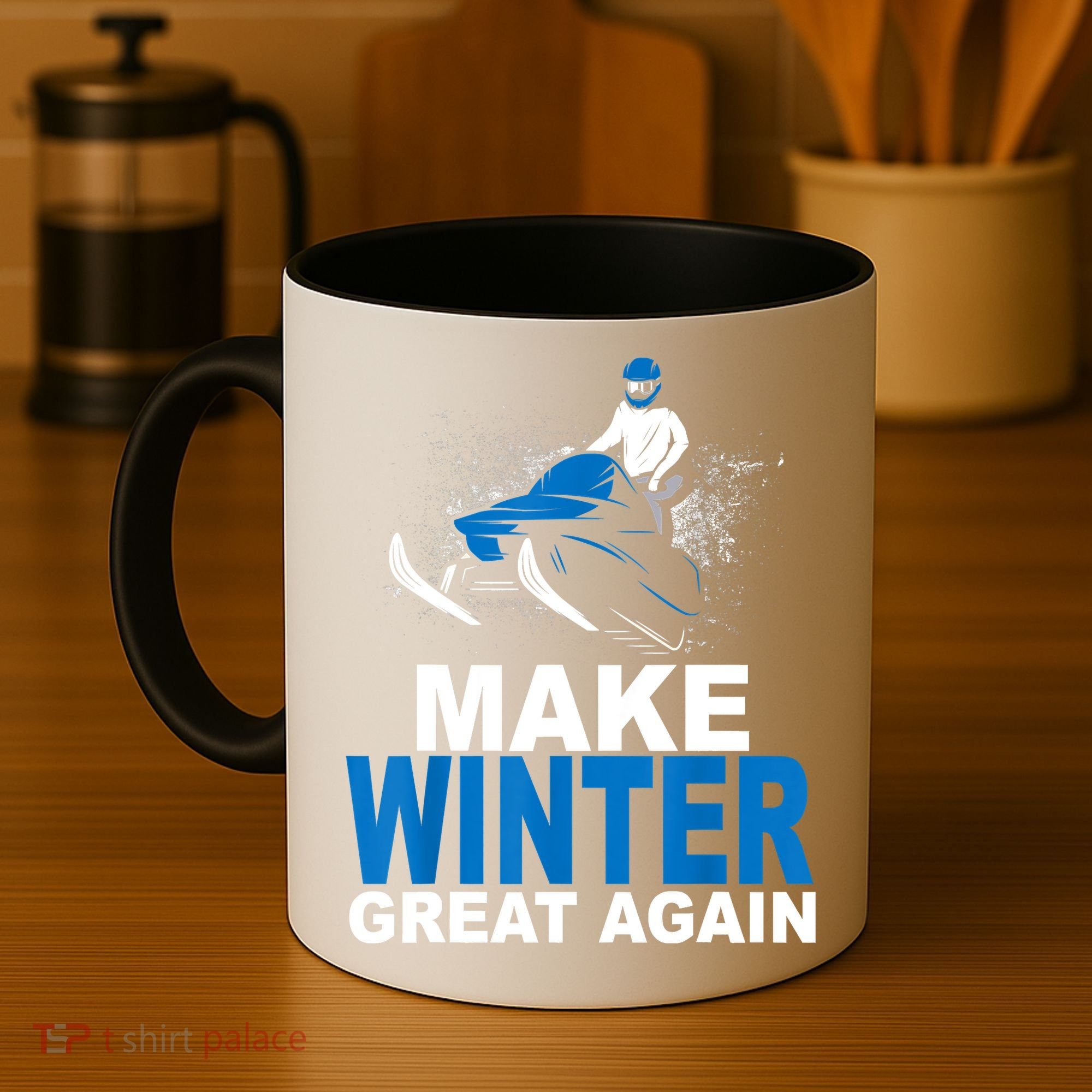 Snowmobile Make Winter Great Again Snowmobiling Gifts Coffee Mug