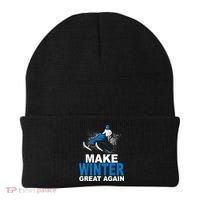 Snowmobile Make Winter Great Again Snowmobiling Gifts Beanie thumb 0