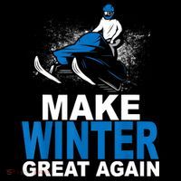 Snowmobile Make Winter Great Again Snowmobiling Gifts Women's Hoodie thumb 2