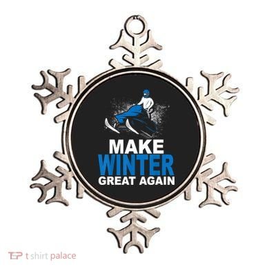 Snowmobile Make Winter Great Again Snowmobiling Gifts Ornament