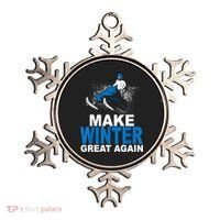 Snowmobile Make Winter Great Again Snowmobiling Gifts Ornament thumb 0