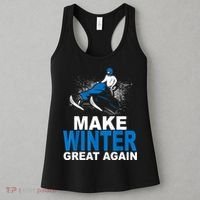 Snowmobile Make Winter Great Again Snowmobiling Gifts Women's Tank Top thumb 3
