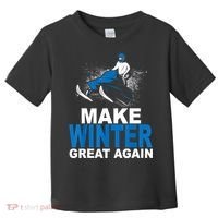 Snowmobile Make Winter Great Again Snowmobiling Gifts Toddler T-Shirt thumb 0