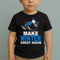 Snowmobile Make Winter Great Again Snowmobiling Gifts Toddler T-Shirt thumb 2