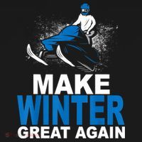 Snowmobile Make Winter Great Again Snowmobiling Gifts Women's Long Sleeve Shirt thumb 2