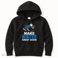 Snowmobile Make Winter Great Again Snowmobiling Gifts Kids Hoodie thumb 0