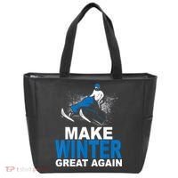 Snowmobile Make Winter Great Again Snowmobiling Gifts Tote Bag thumb 0