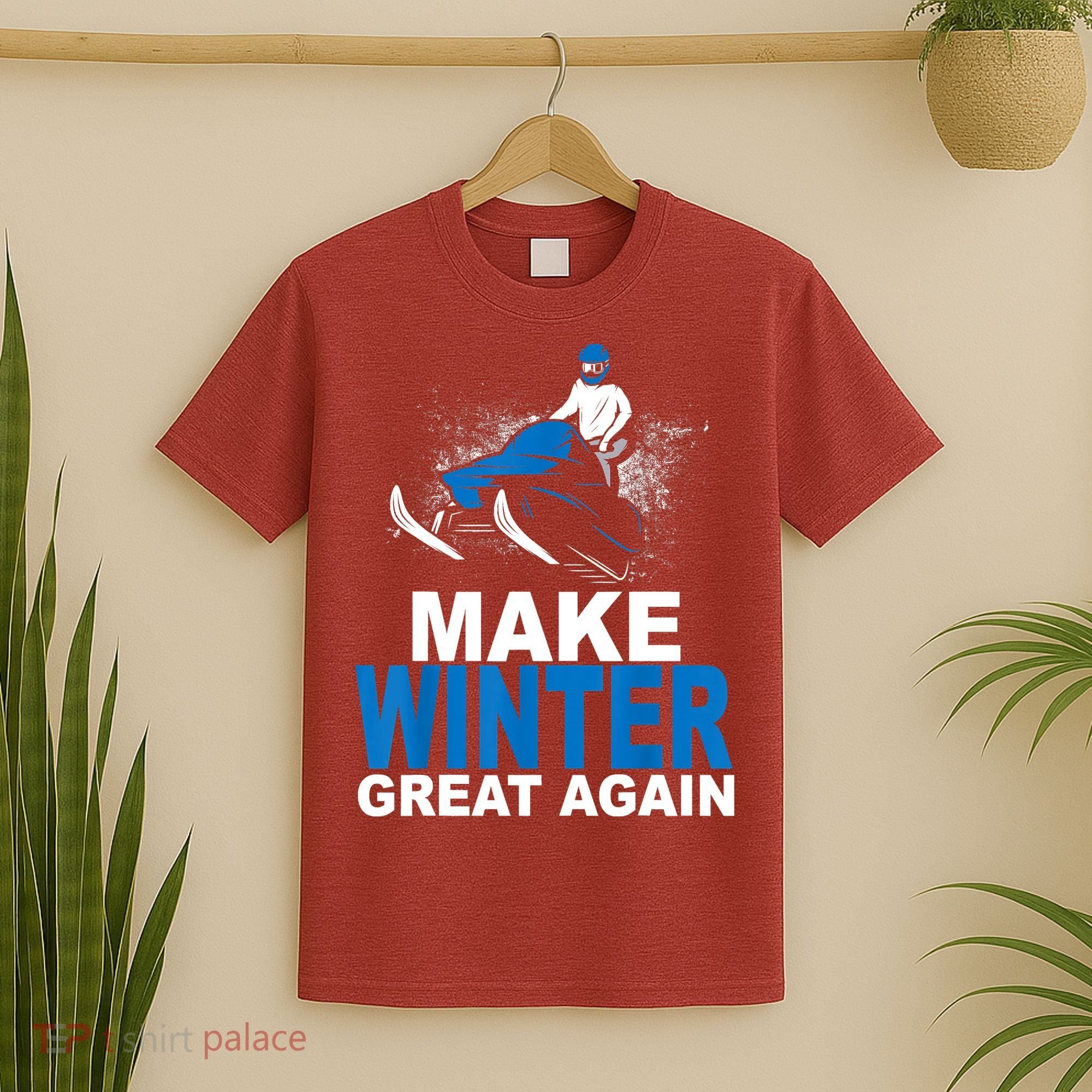 Snowmobile Make Winter Great Again Snowmobiling Gifts T-Shirt