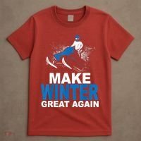 Snowmobile Make Winter Great Again Snowmobiling Gifts T-Shirt thumb 4