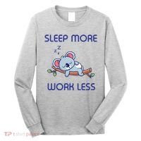 Sleep More Work Less Long Sleeve Shirt thumb 0