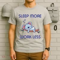 Sleep More Work Less T-Shirt thumb 6