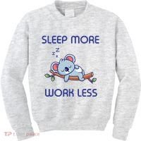 Sleep More Work Less Kids Sweatshirt thumb 0