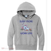 Sleep More Work Less Kids Hoodie thumb 0