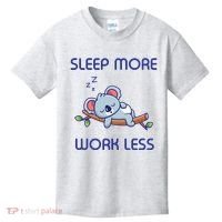 Sleep More Work Less Kids T-Shirt thumb 0