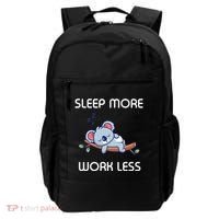 Sleep More Work Less Backpack thumb 0