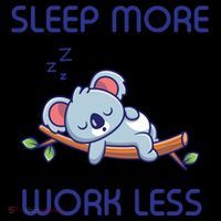 Sleep More Work Less Coffee Mug thumb 5