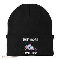 Sleep More Work Less Beanie thumb 0