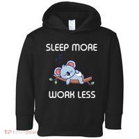 Sleep More Work Less Toddler Hoodie thumb 0
