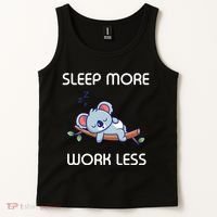 Sleep More Work Less Tank Top thumb 2
