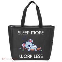 Sleep More Work Less Tote Bag thumb 0