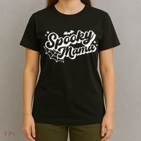 Spooky Mama Women Witch Mom Halloween T-Shirt thumb 4