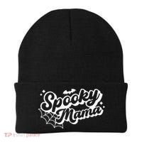 Spooky Mama Women Witch Mom Halloween Beanie thumb 0