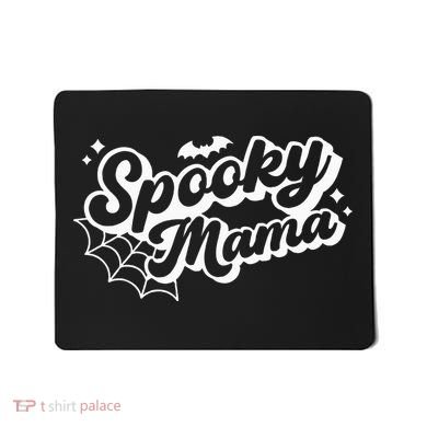 Spooky Mama Women Witch Mom Halloween Mousepad
