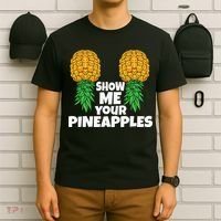Show Me Your Pineapples Swinger Upside Down Pineapple Men T-Shirt thumb 6